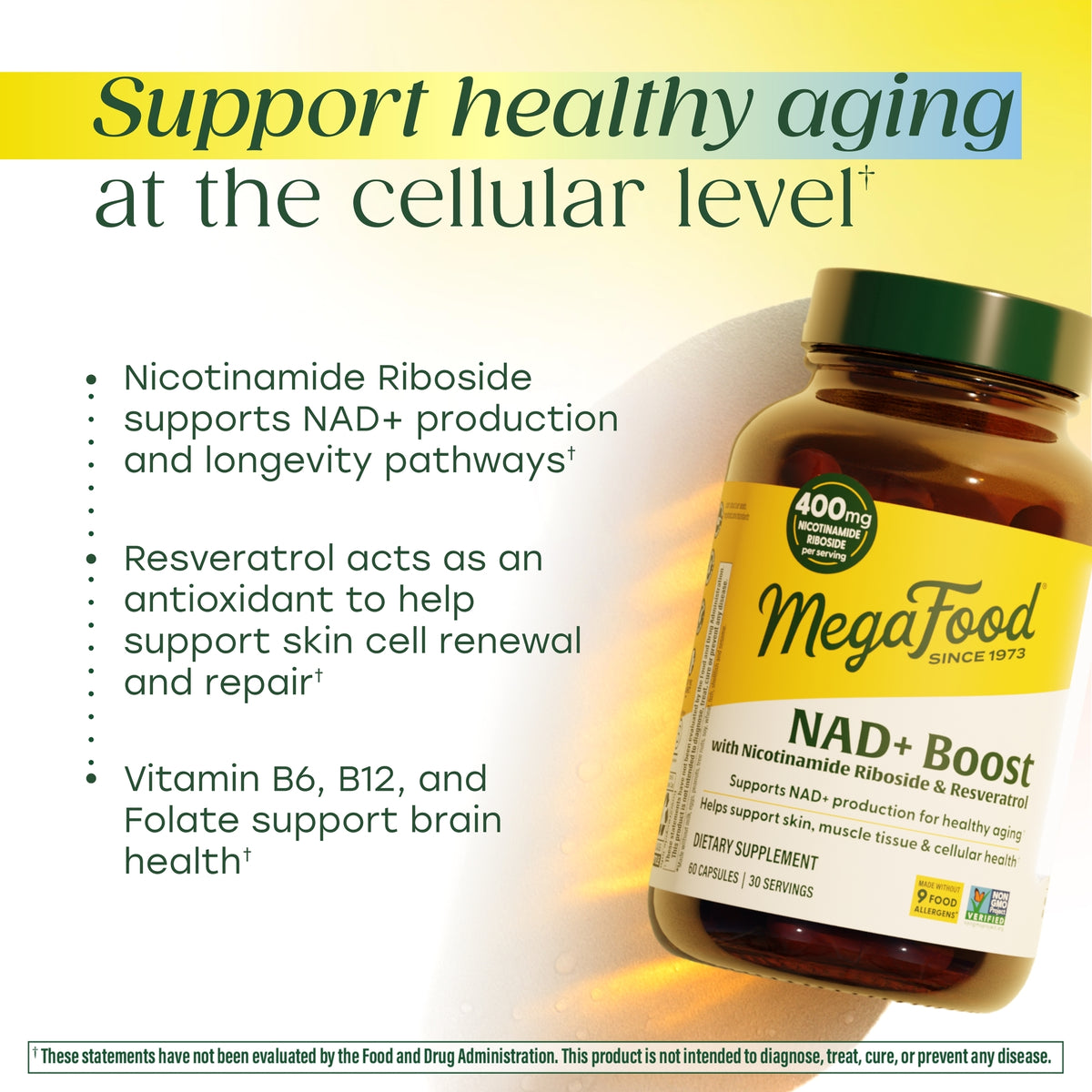 Support healthy aging at the cellular level