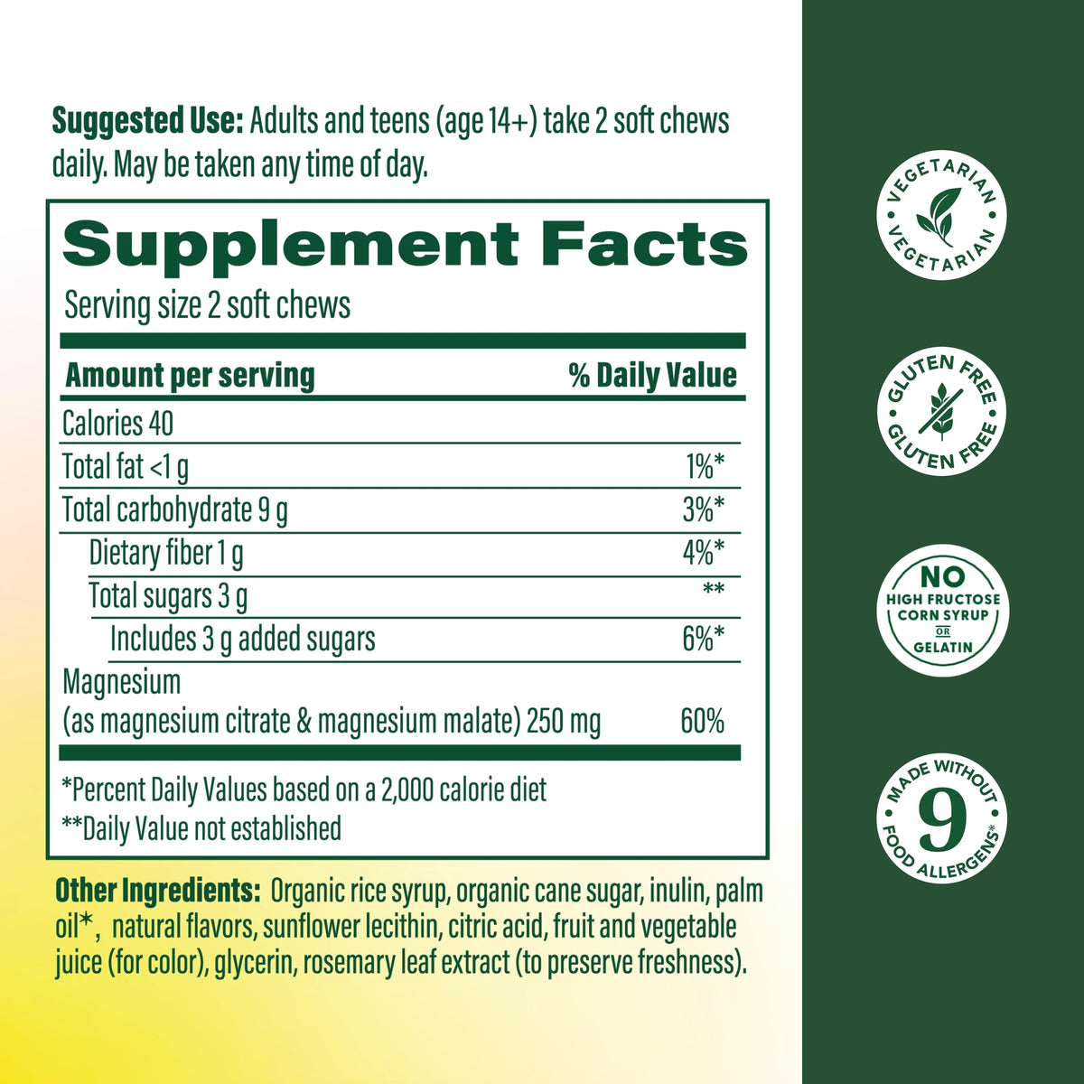 Relax + Calm† Magnesium Soft Chews - Strawberry