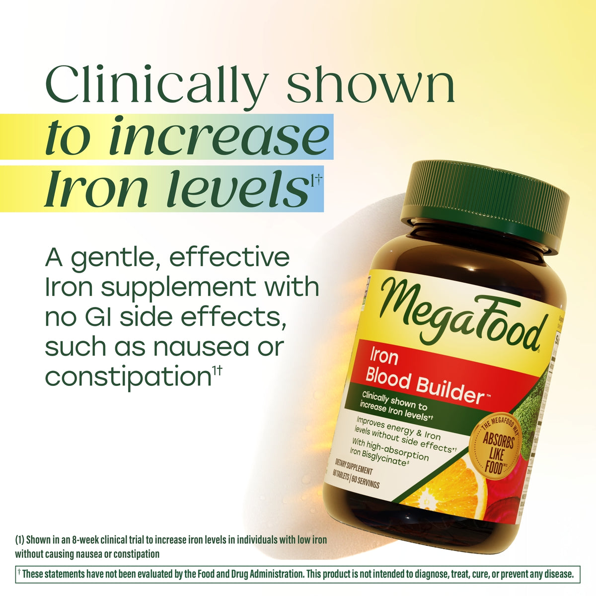 Clinically shown to increase iron levels