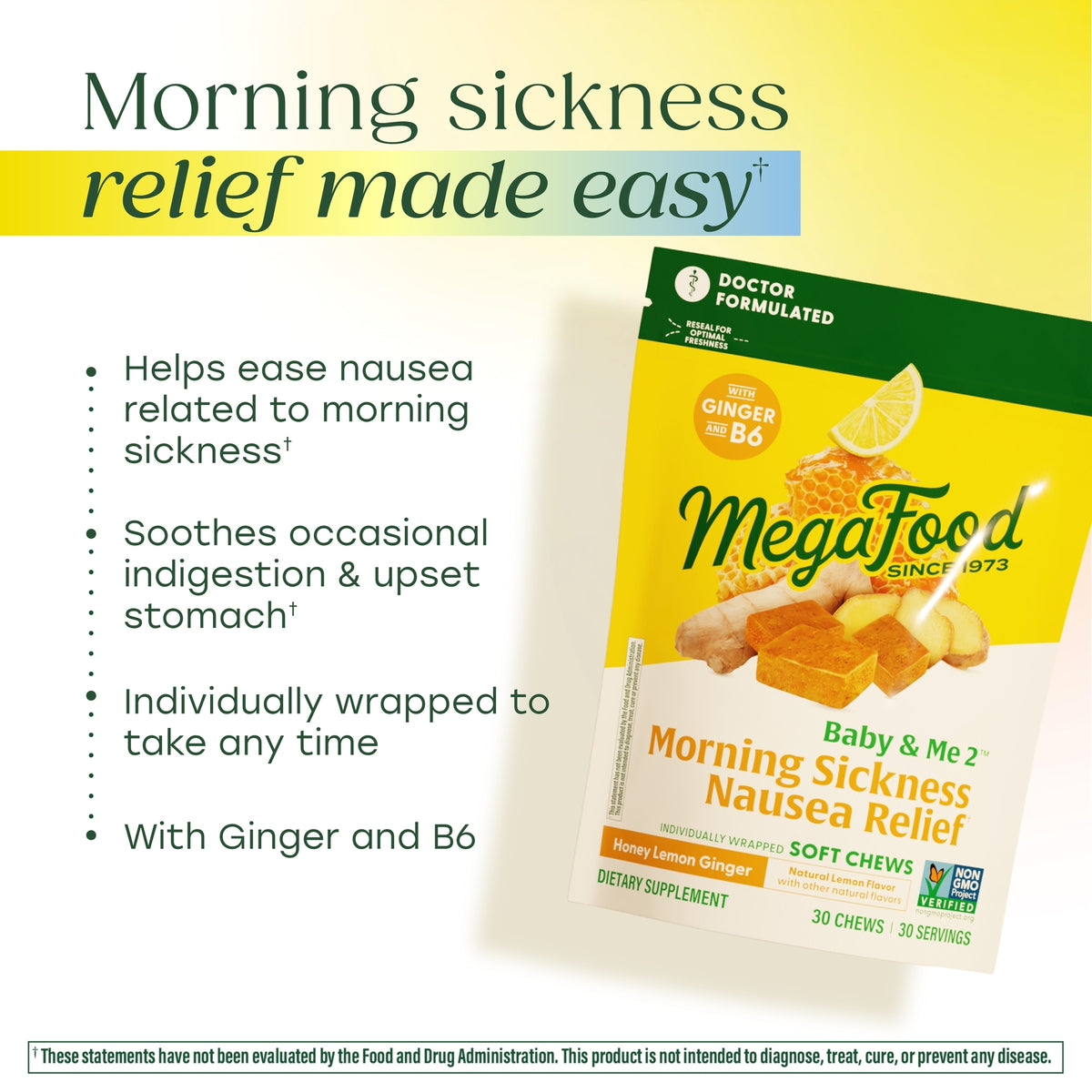 Baby & Me 2™ Morning Sickness Nausea Relief† Soft Chews