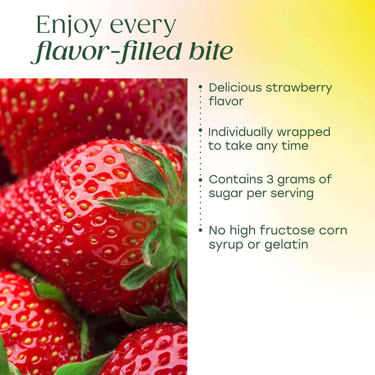 Relax + Calm† Magnesium Soft Chews - Strawberry