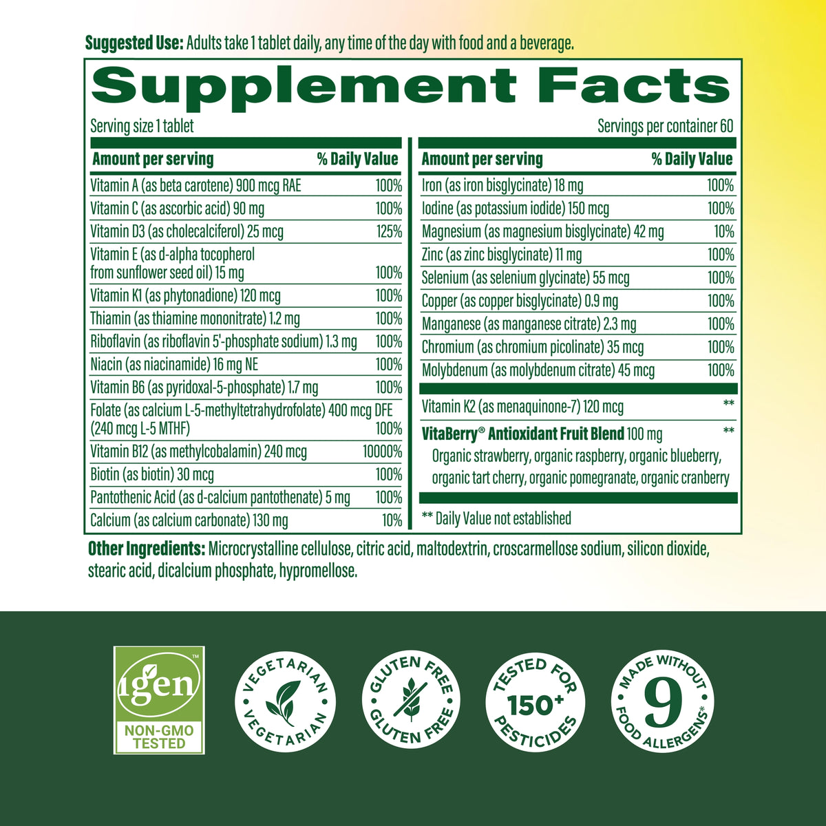 Women's Whole Body Tablets