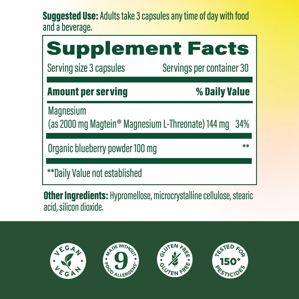 Magtein®  Magnesium L-Threonate